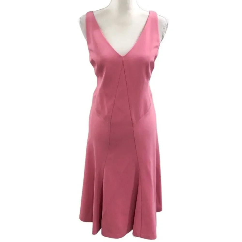 Bloomingdales Geranium Pink Midi Dress - Picture 10 of 10